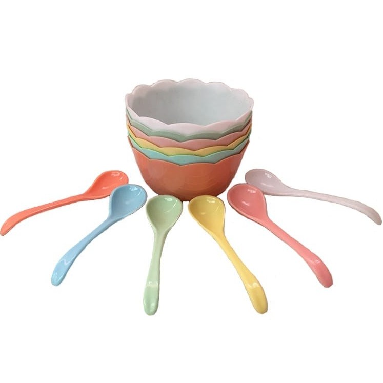 کاسه مدل شنتیا مجموعه 6 عددی به همراه قاشق