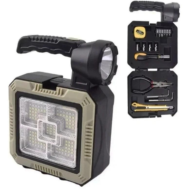 چراغ قوه جعبه ابزار دار پنل خورشیدی مدل Solar Portable Lamp