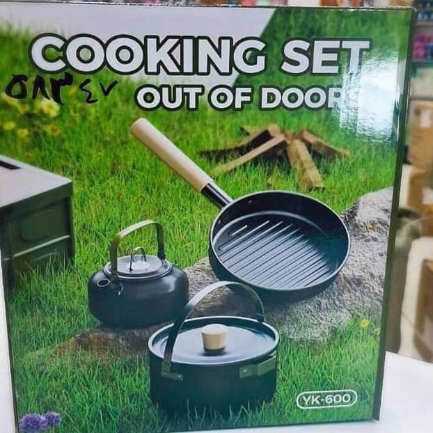 ست ظروف آشپزی و کمپینگ Cooking Set چهار نفره مدل YK 600